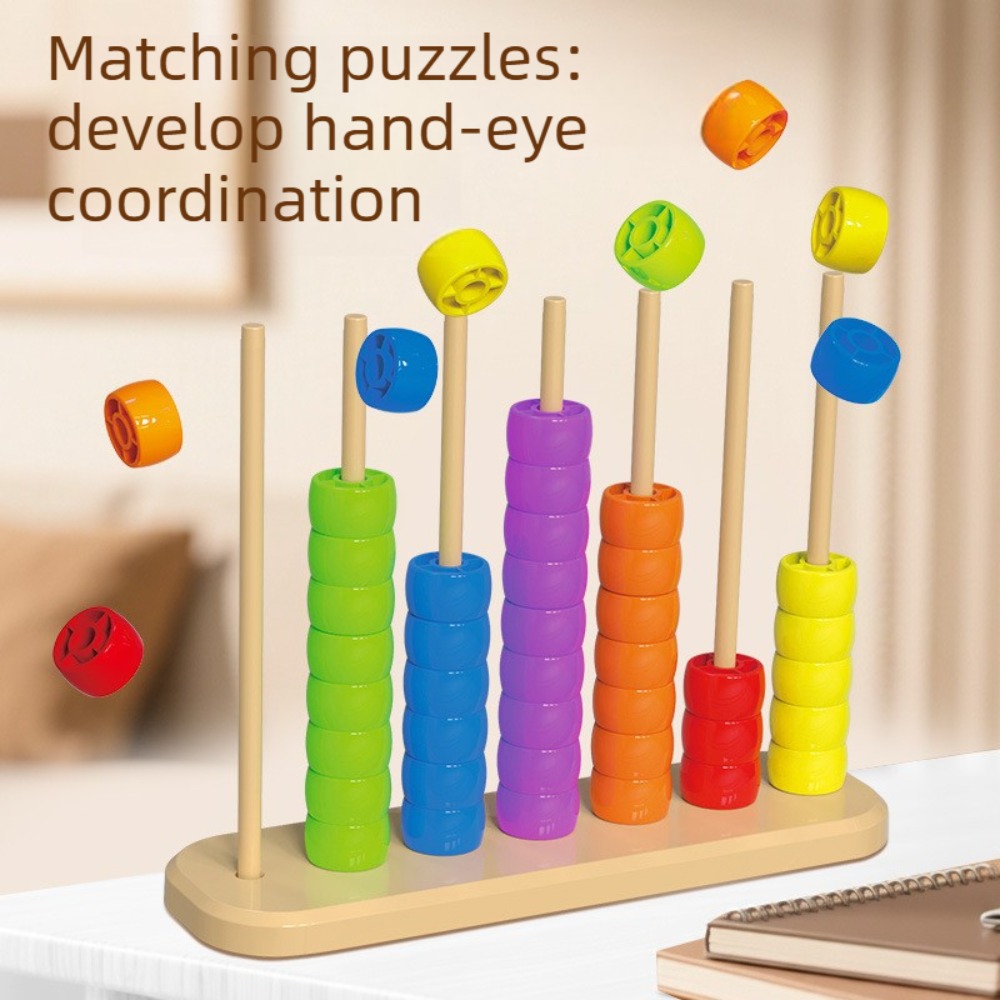Abacus Counting Bead - Brinquedo de Quebra-Cabeça Infantil de Correspondência