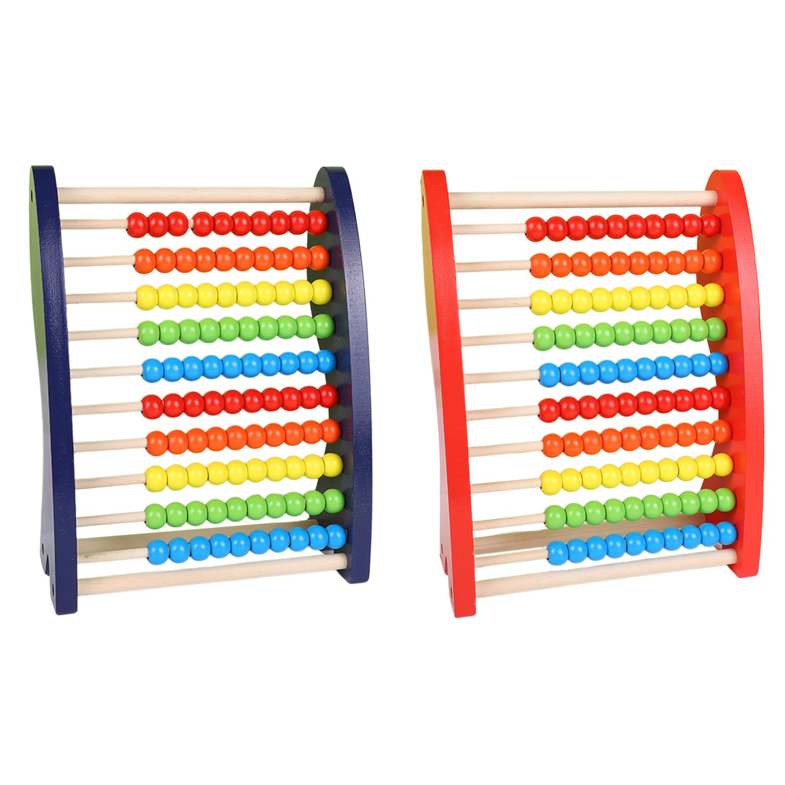 Abacus Counting Bead - Ábaco de Madeira para Crianças, Brinquedo