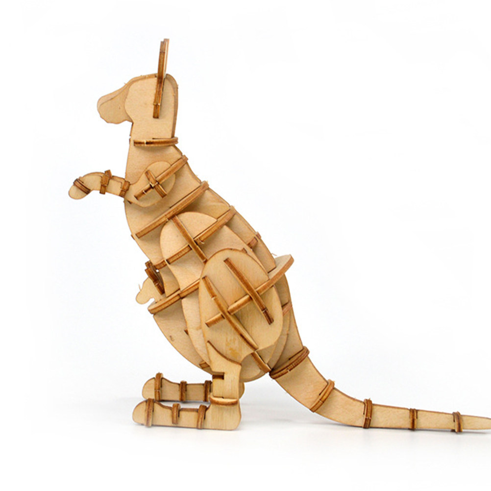 Kangaroo Kids Education - Quebra-Cabeça de Madeira 3D de Canguru