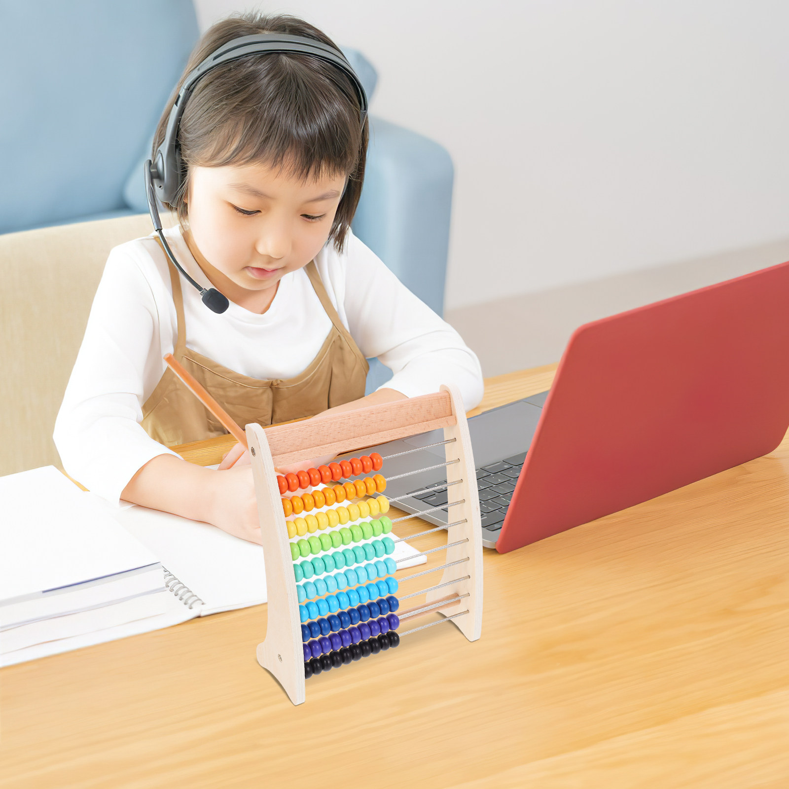 1 conjunto de ábaco de madeira - Abacus Counting Bead avaliação e preço